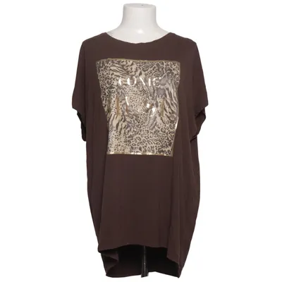 T-shirt (Marron, Multicolore) de Amisu Élasthane, Viscose