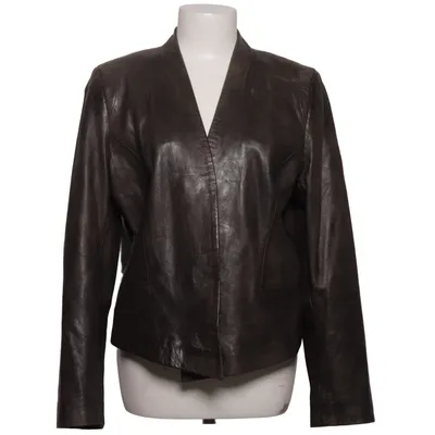 Leather blazer (Gray) from Barbara Schwarzer Leather