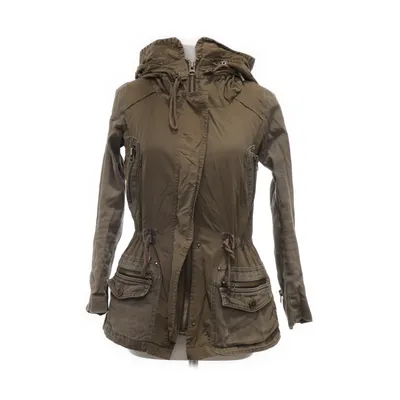 Jacka (Grön) från Zara Basic Bomull, Polyester