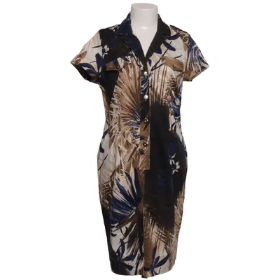 Blousejurk (Blauw, Bruin, Zwart, Wit, Meerkleurig) van Mandarin Katoen, Elastaan