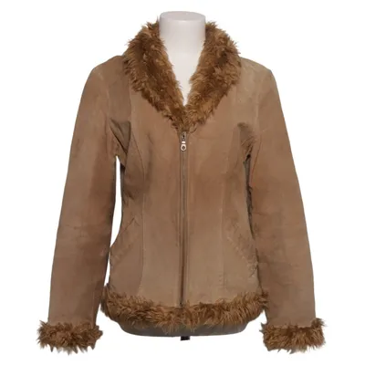 Shearlingjacka (Beige) Skinn, Polyester