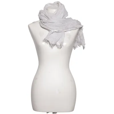 Cache-col (Gris, Blanc) de White Label Coton, Lin, Polyester, Viscose