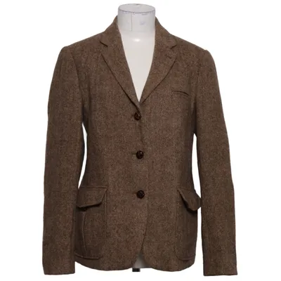 Kavaj (Brun) från Massimo Dutti Viskos, Ull