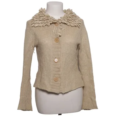 Cardigan (Beige) van Turnover Acryl, Metallvezel, Mohair, Polyamide, Wol
