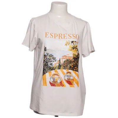 T-shirt (Vit, Flerfärgad) från Expresso Elastan, Polyester