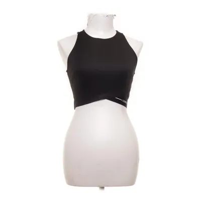 Crop top (Svart) från Calvin Klein Jeans Polyester, Viskos