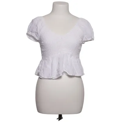 Crop top (Wit) van Hollister Polyester, Viscose