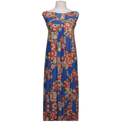 Maxi dress (Blue, Multicolored) from City Goddess Elastane, Polyester