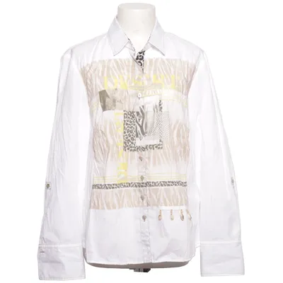 Blus (Vit, Beige, Flerfärgad) från Just White Bomull, Elastan, Polyester