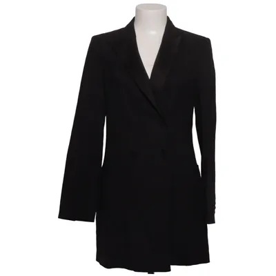 Blazer (Black) from Zara Woman Elastane, Linen, Viscose