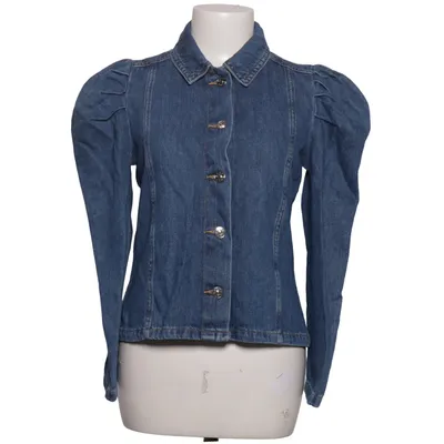 Denimjakke (ONLJULES LS BELT DNM JACKET NAS) fra ONLY Blue Denim Bomuld