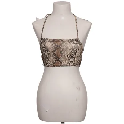 Crop top (Bruin, Meerkleurig) van Zaful