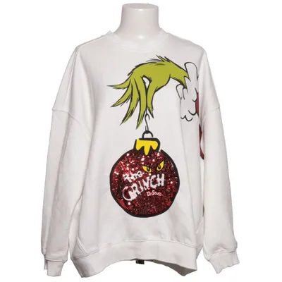 Sweatshirt (White, Red, Green) from C&A Cotton, Polyester