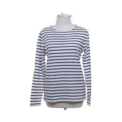 Långärmad t-shirt (Vit, Blå) från Mousqueton Bomull