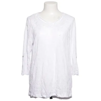 T-shirt (Crinkle mit Palietten Ärmel zum Hochkrempeln  Kurzarm) de Mocca Polyester