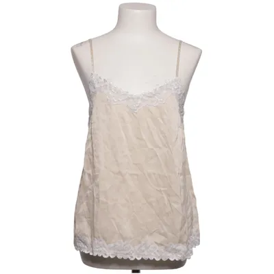 Pajama top (Beige, White) from Ibana Polyester, Silk
