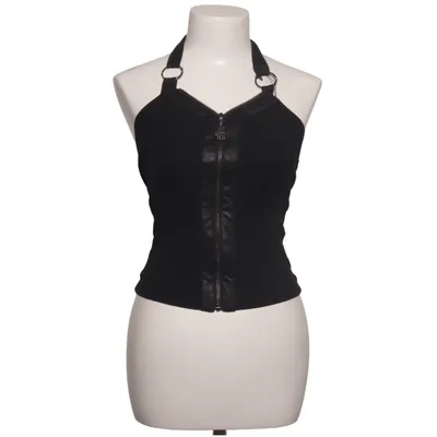 Halter neck top (Black) from Punk Rave