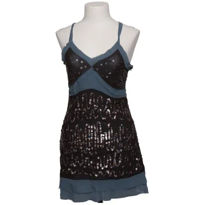 Klänning (Svart, Blå, Silverfärgad) från Caroline Biss Polyamid, Silke
