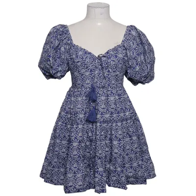 Klänning (Blå, Vit, Flerfärgad) från Zara Elastan, Polyester