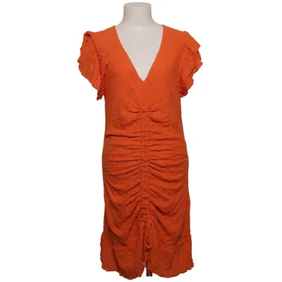 Jurk (Oranje) van Colourful Rebel Elastaan, Polyester