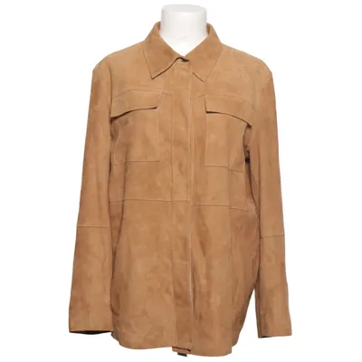 Leather jacket (Brown) from Boss Cotton, Leather, Polyester