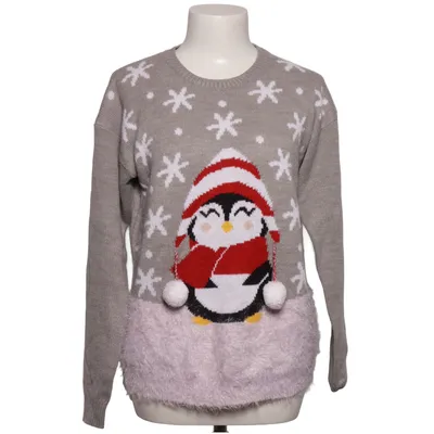 Julesweater (Grå, Hvid, Flerfarvet) fra Terranova Akryl, Polyamid