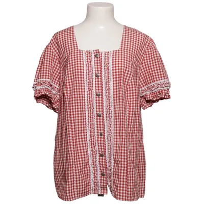 Dirndlblus (Röd, Vit) från Laura Kent Bomull, Polyester