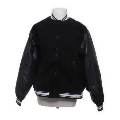 Bomberjacka (Svart, Vit) från Divided by H&M Polyester, Polyuretan