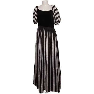 Dress (Black, White) from Your Sixth Sense Acetate, Cotton
