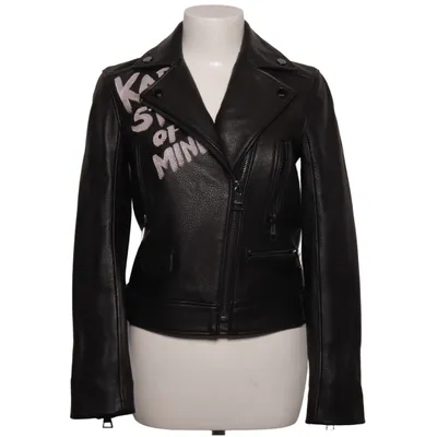 Biker jacket (Black) from Karl Lagerfeld Acetate, Leather, Viscose