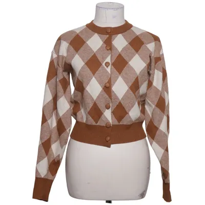 Cardigan (Bruin, Wit) van Fashion Union Polyamide, Gerecycled polyester