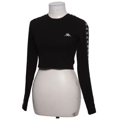 Sweatshirt (Sort, Hvid) fra Kappa Elastan, Polyester