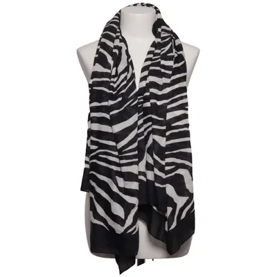 Scarf (Svart, Vit) från H&M Polyester