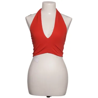 Halter neck top (Red) from Zara Cotton, Elastane