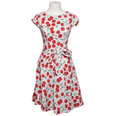 Dress (White, Red, Green) from Dressystar Cotton, Elastane