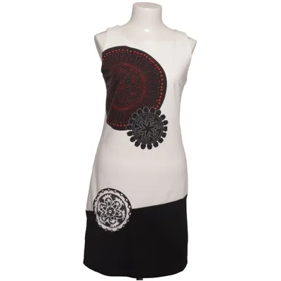 Dress (White, Black, Red) from Desigual by Christian Lacroix Elastane, Polyester, Viscose