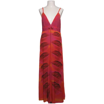 Maxikjole (Pink, Rød, Orange) fra Desigual Elastan, Polyester, Viscose
