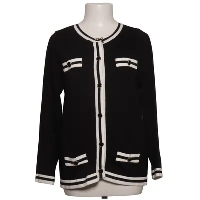 Cardigan (Zwart, Wit) Polyester, Viscose