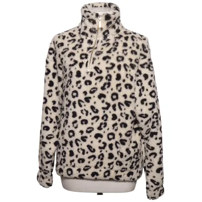 Fleecetröja (Vit, Svart) från Hunkemöller Polyester