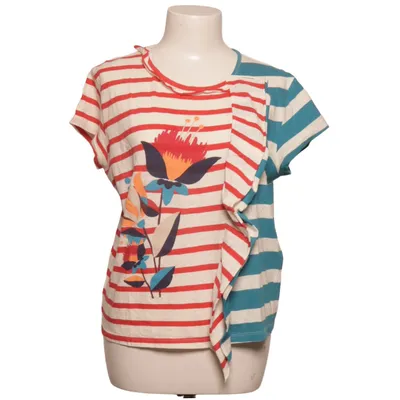 T-shirt (Hvid, Blå, Rød) fra High Use Bomuld, Linned