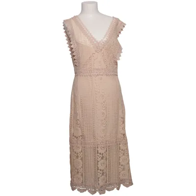 Kjole (Beige) fra Mango Suit Bomuld, Polyamid, Polyester, Viscose
