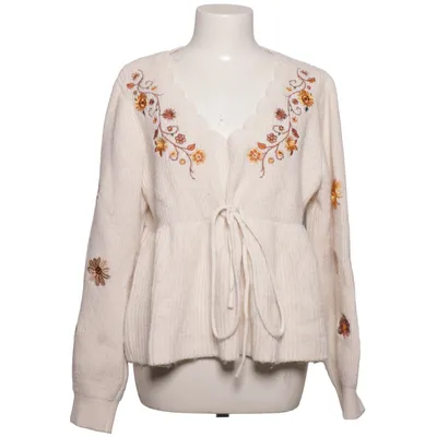 Cardigan (Hvid) fra Romwe Akryl, Polyamid, Polyester