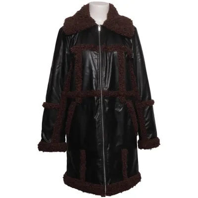 Vinterjacka (Svart, Brun) från H&M Polyester, Polyuretan