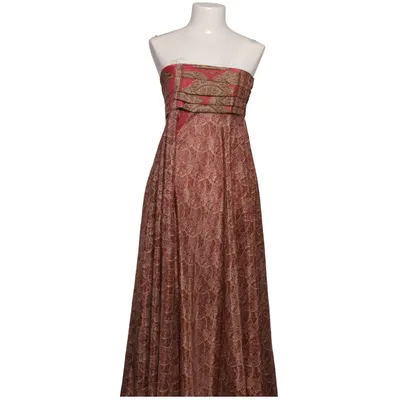Pantalon patte d'éléphant (Marron, Multicolore, Rouge) de S.N.Moda Soie, Viscose
