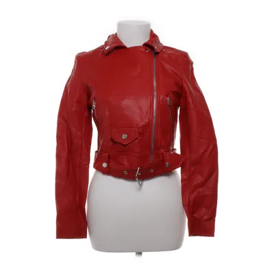 Biker jacket (Red) from Bershka Viscose