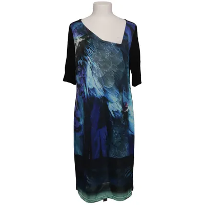 Jurk (Zwart, Blauw, Meerkleurig) van Alba Moda