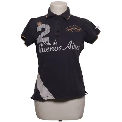 Polo shirt (Blue, White) from HV Polo Cotton, Elastane