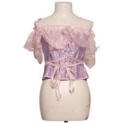 Corset (Purple, Pink) Cotton, Elastane, Polyester