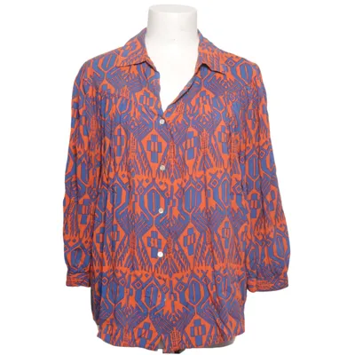 Blouse (Oranje, Blauw) van Lanidor Viscose
