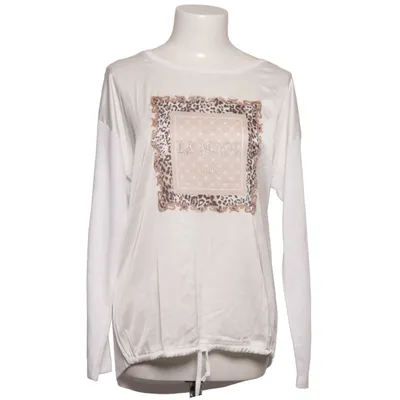 T-shirt à manches longues (Blanc, Multicolore) de Decay Élasthane, Polyester, Viscose